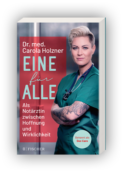 Doc Caro, Notarzt, Notärztin aus Berlin, Bestseller, Carola Holzner, deutsche Medizinerin, Webvideoproduzentin, diekreativtuner