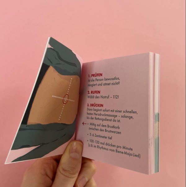 Herzdruckmassage Daumenkino - signiert!