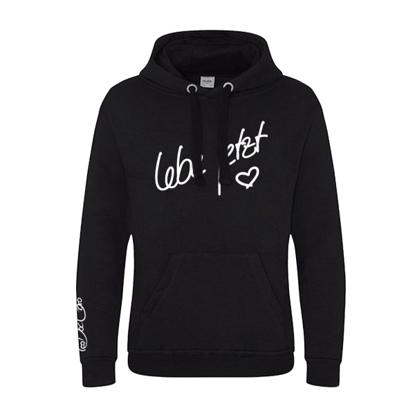 Doc Caro "Lebe jetzt" Hoody schwarz/hellgrau